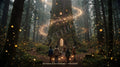 Fairy Light Grove wallpaper preview
