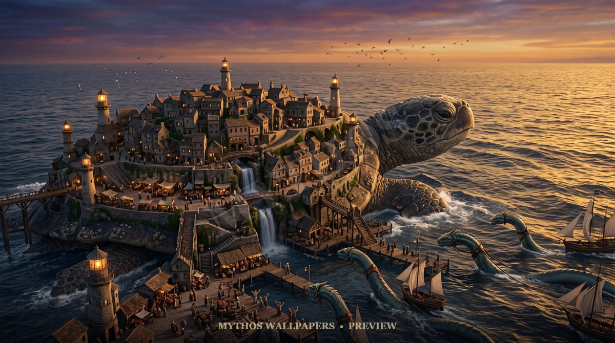 Turtle-Back City wallpaper preview